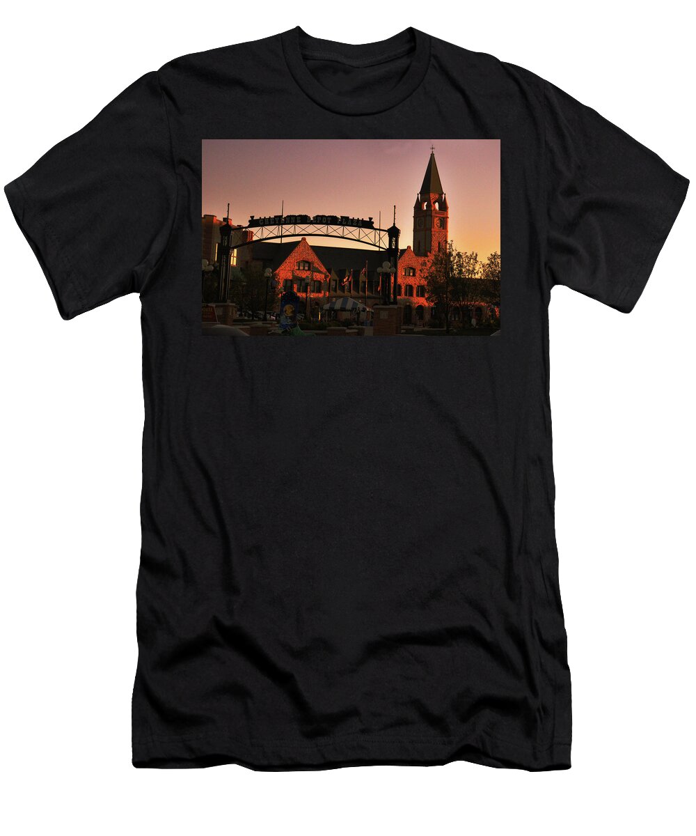 Union Pacific T-Shirt featuring the photograph Union Pacific Depot by Chance Kafka