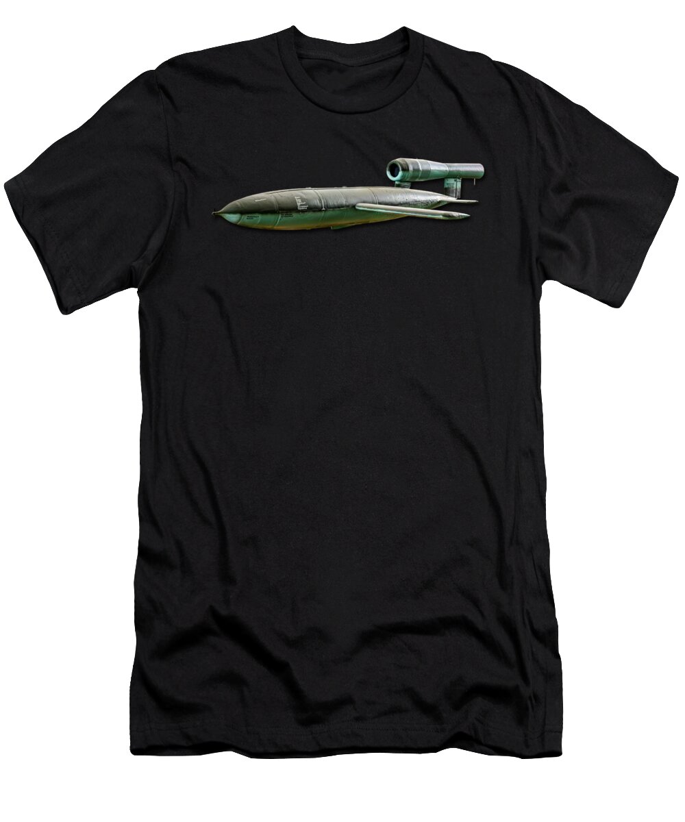 V-1 T-Shirt featuring the photograph V-1 Flying Bomb by Weston Westmoreland