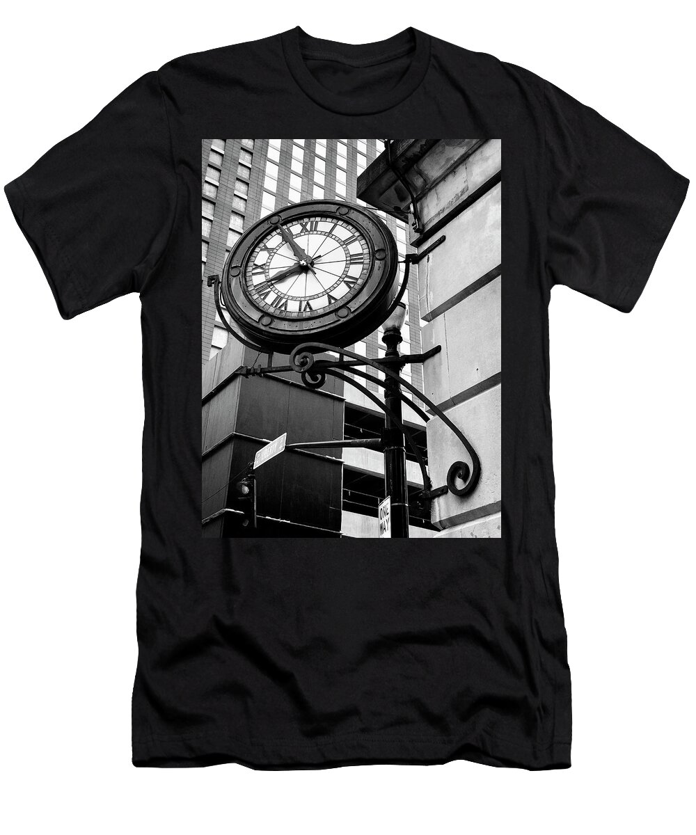 Clock T-Shirt featuring the photograph What Time Is It by Jill Love