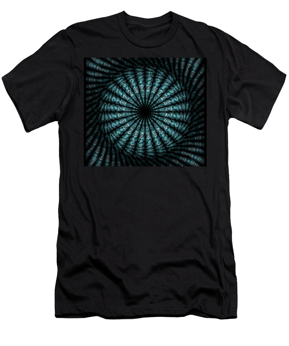 Swirling T-Shirt featuring the digital art Window of the Soul by Danielle R T Haney