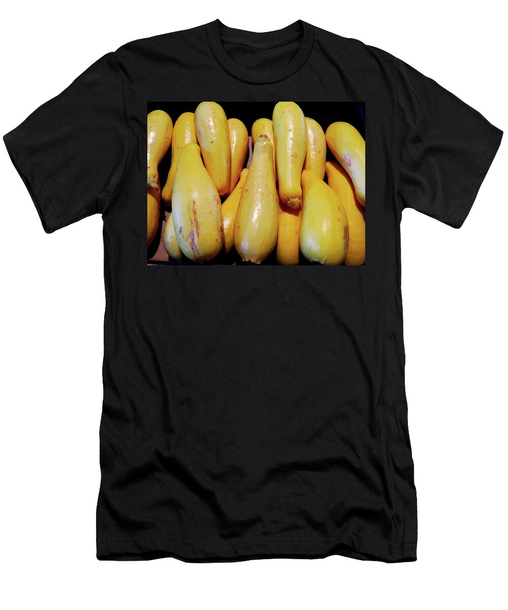 Squash T-Shirt featuring the photograph Yellow Squash by Linda Stern