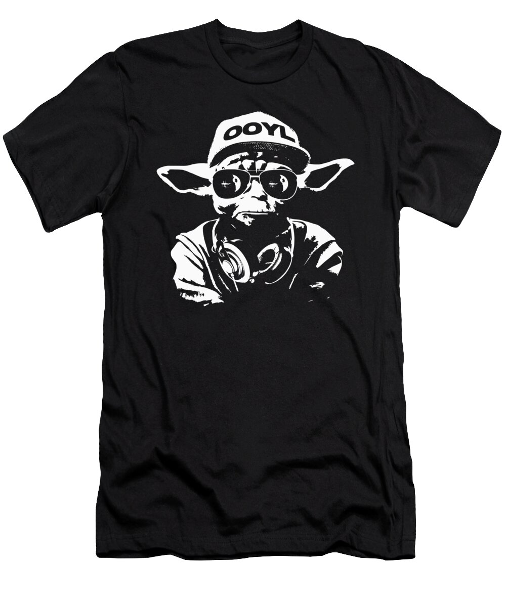 Yoda T-Shirt featuring the digital art Yoda Parody - Only Once You Live by Filip Schpindel