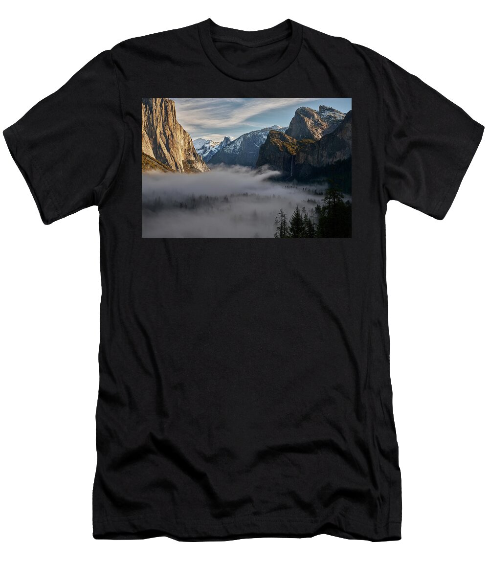 Forest T-Shirt featuring the photograph Yosemite Valley in View by Jon Glaser