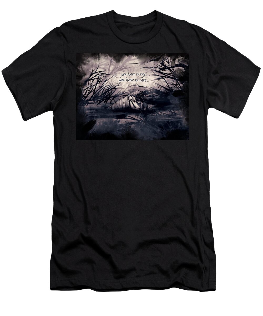 Atreyu T-Shirt featuring the drawing You're My Friend by Ludwig Van Bacon