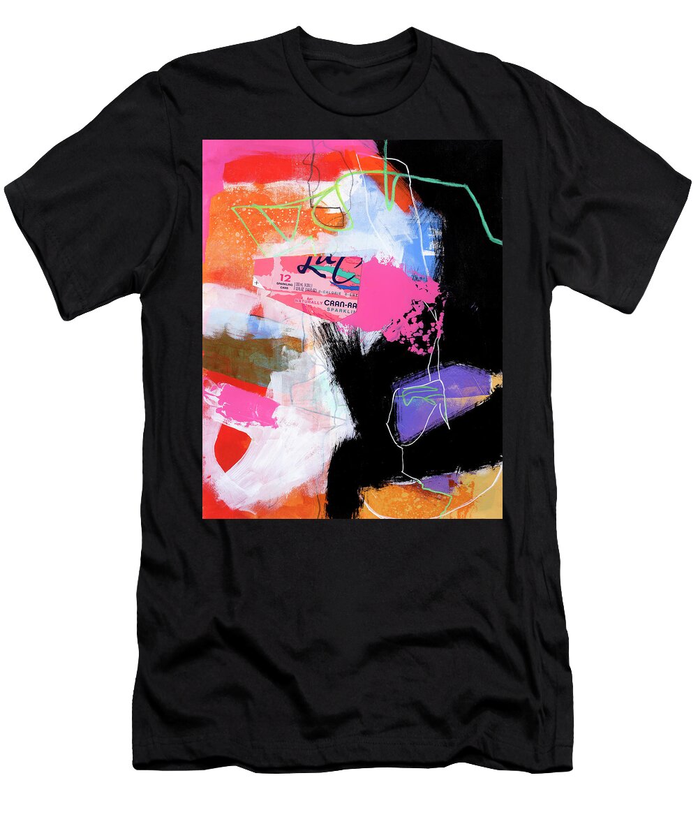 Abstract Art T-Shirt featuring the painting Zero Calorie by Jane Davies