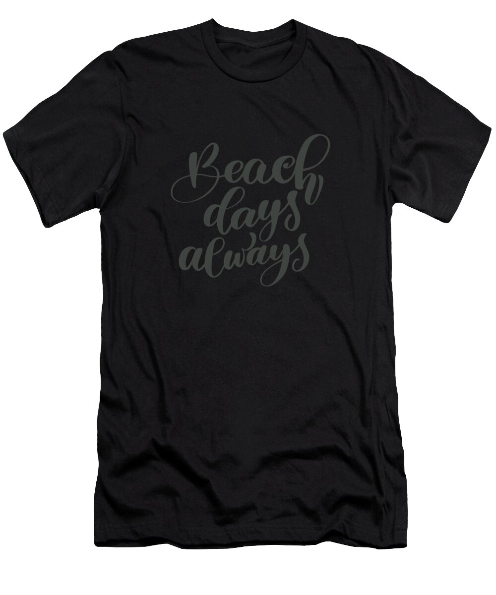 Women T-Shirt featuring the digital art Beach Days Always by Jacob Zelazny