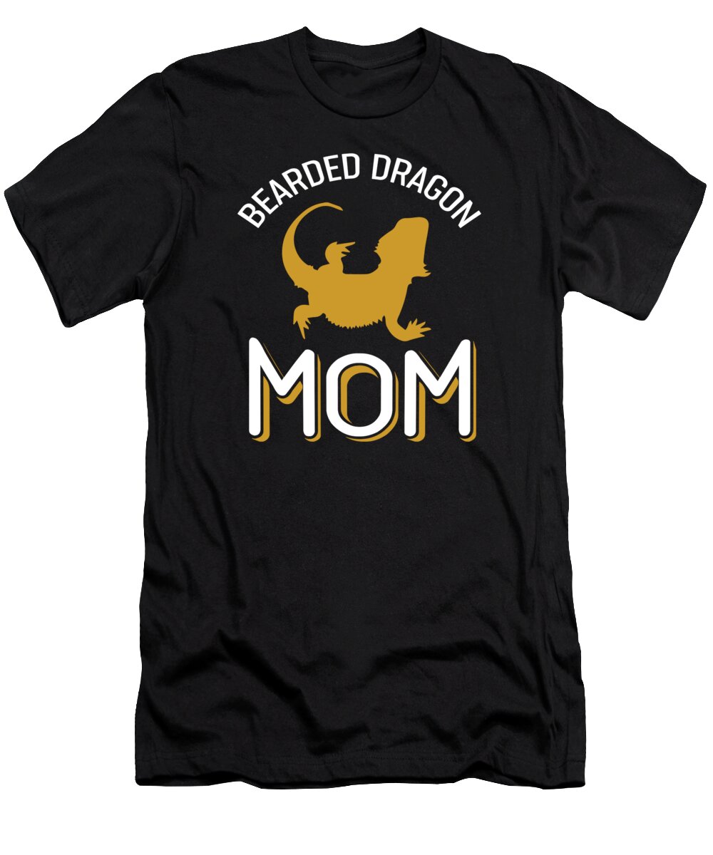 Bearded Dragon T-Shirt featuring the digital art Bearded Dragon Mom #1 by RaphaelArtDesign
