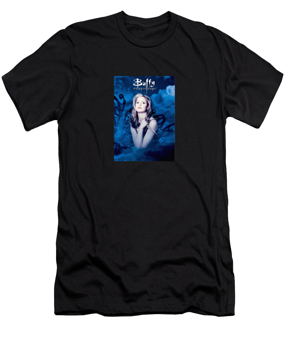 Buffy T-Shirt featuring the digital art Buffy #1 by Angus Strong