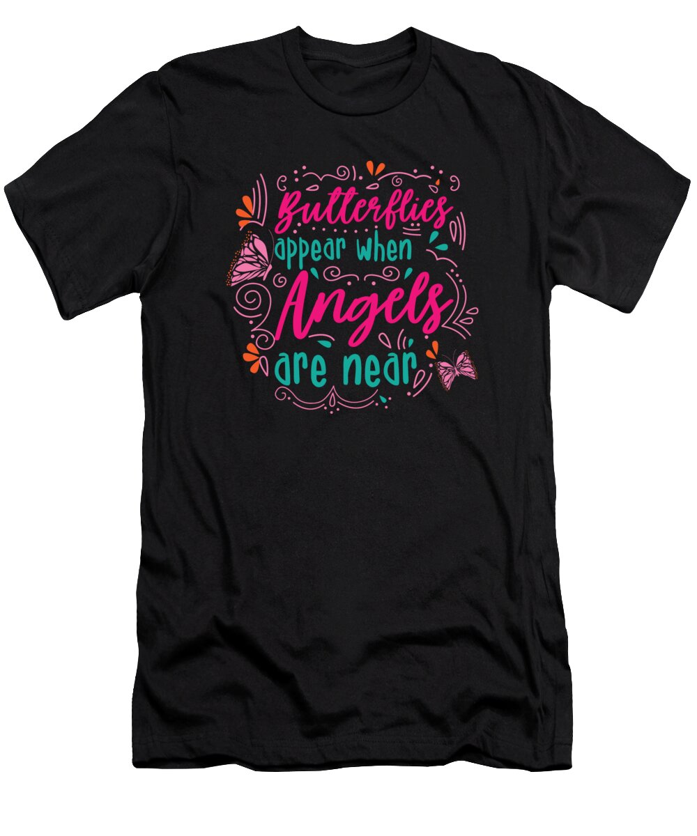 Entomologist T-Shirt featuring the digital art Butterfly Entomologist Butterflies Angels Colorful Insects #1 by Toms Tee Store
