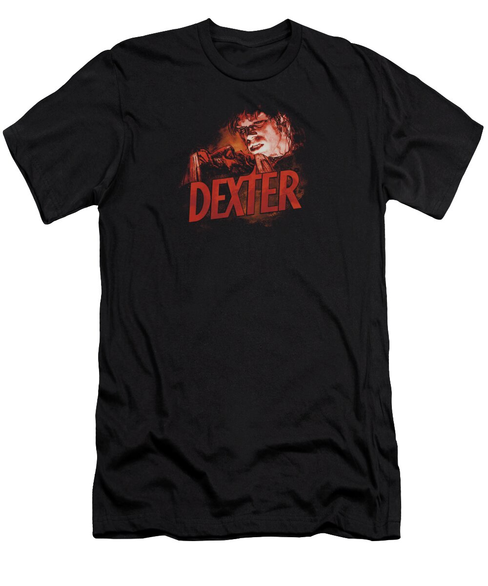 Dexter T-Shirt featuring the digital art Dexter #1 by Sarah Mackellar