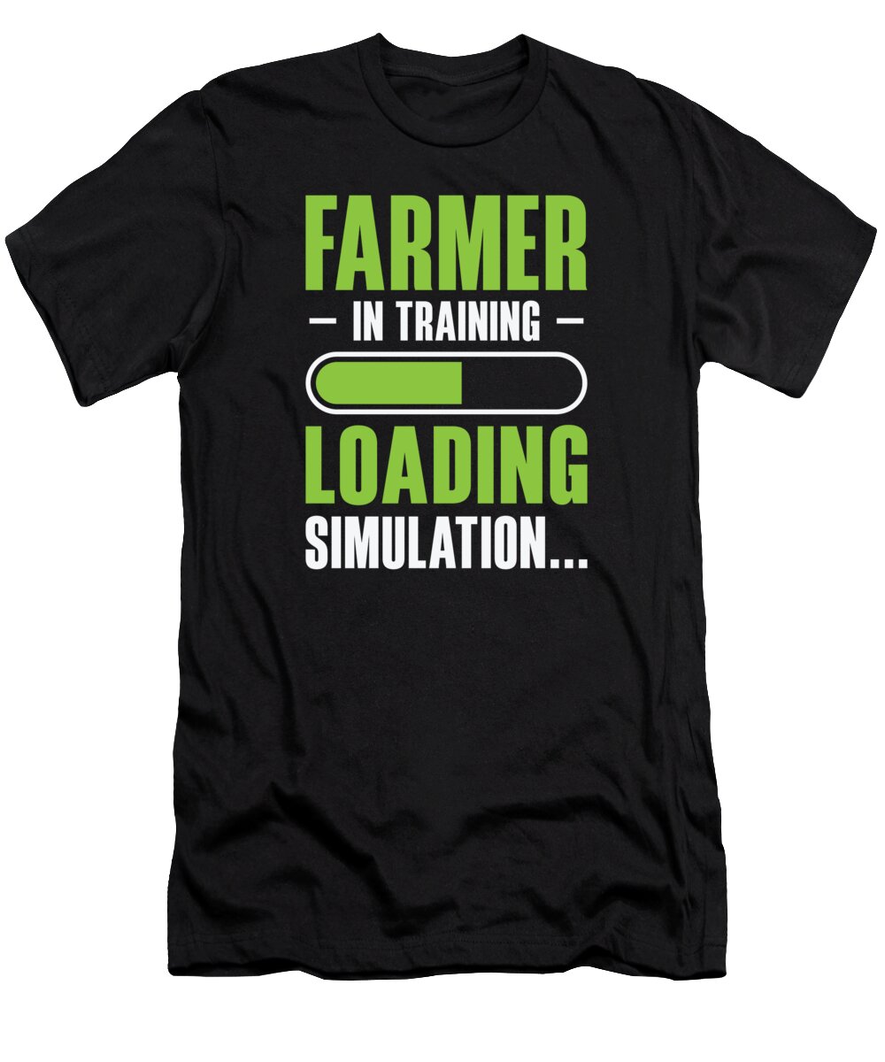 Farming Games T-Shirt featuring the digital art Farming Games Simulation Video Games Simulator #1 by Toms Tee Store