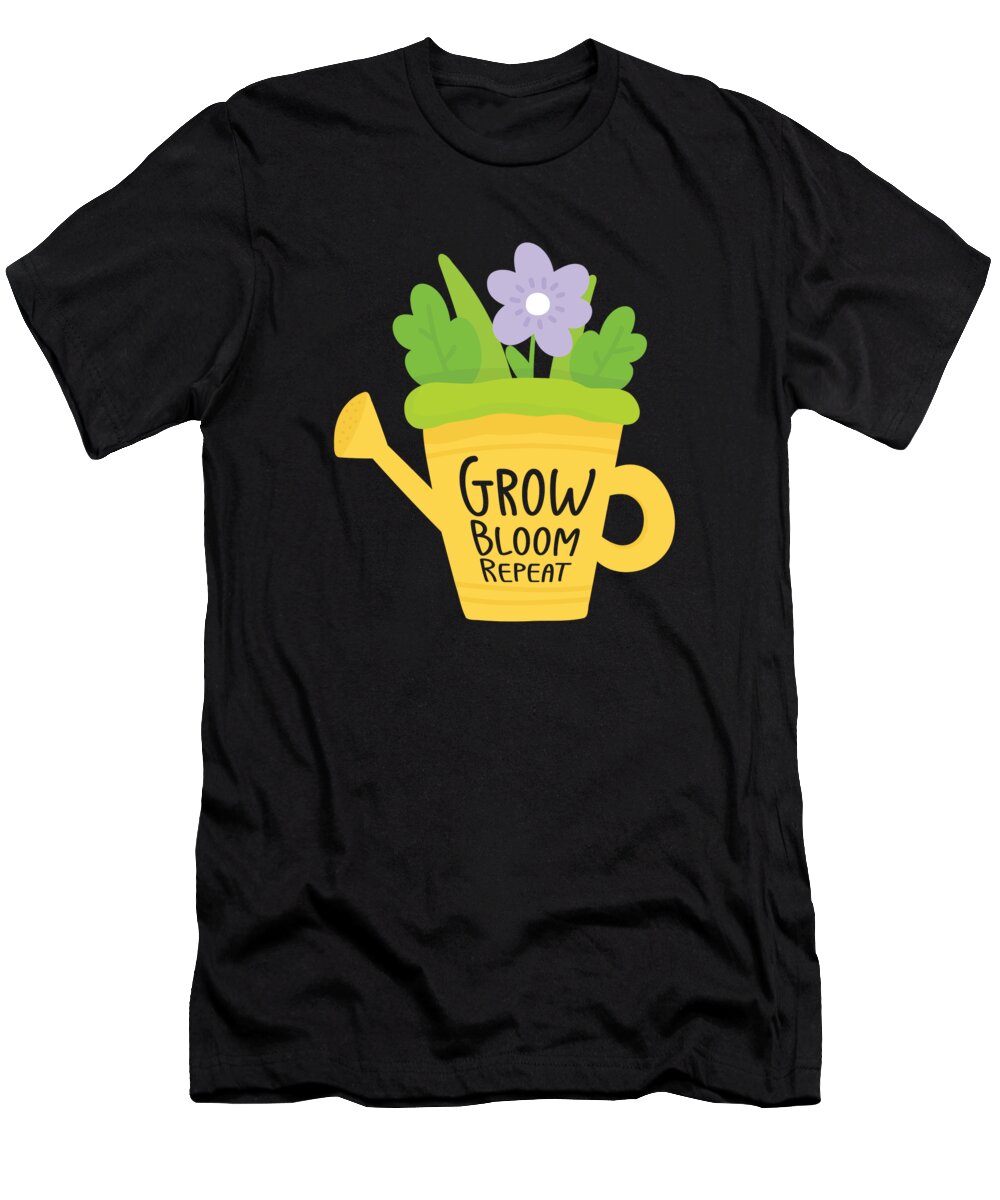 Gardening T-Shirt featuring the digital art Gardening Florist Planting Flowers Botany Gardener #1 by Toms Tee Store