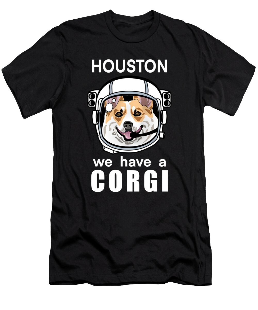 Houston We Have a Corgi Funny Space Corgi Tote Bag by Pet Merch