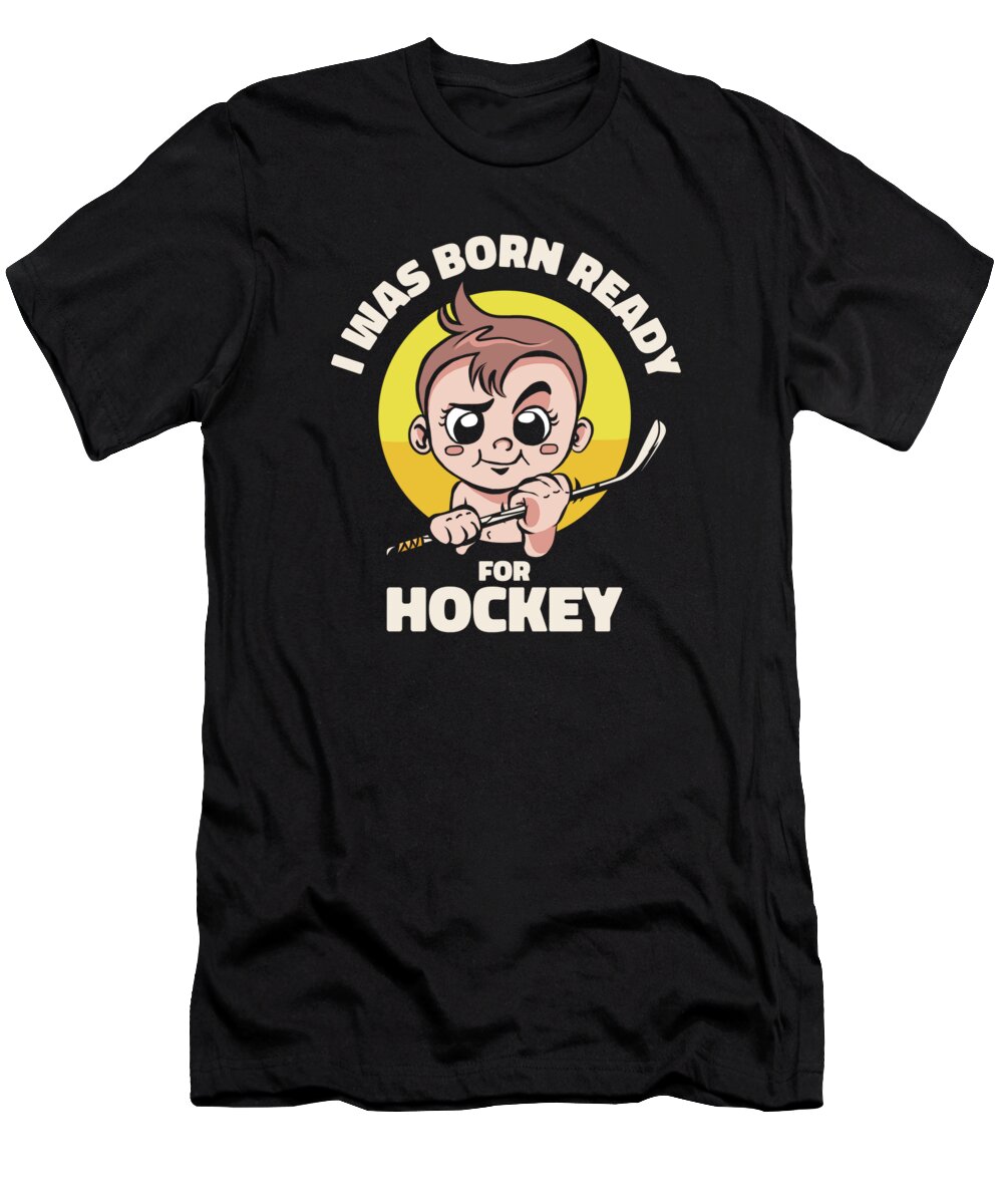 Ice T-Shirt featuring the digital art Ice hockey Sports Coach Game Player Goalie #1 by Toms Tee Store