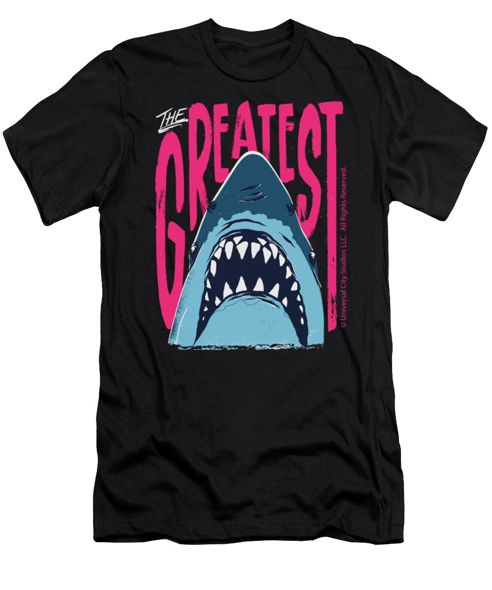 Shark T-Shirt featuring the digital art Jaws The Greatest Shark #1 by Tinh Tran Le Thanh