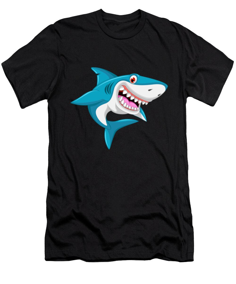 Sharks T-Shirt featuring the digital art Shark #1 by Tinh Tran Le Thanh