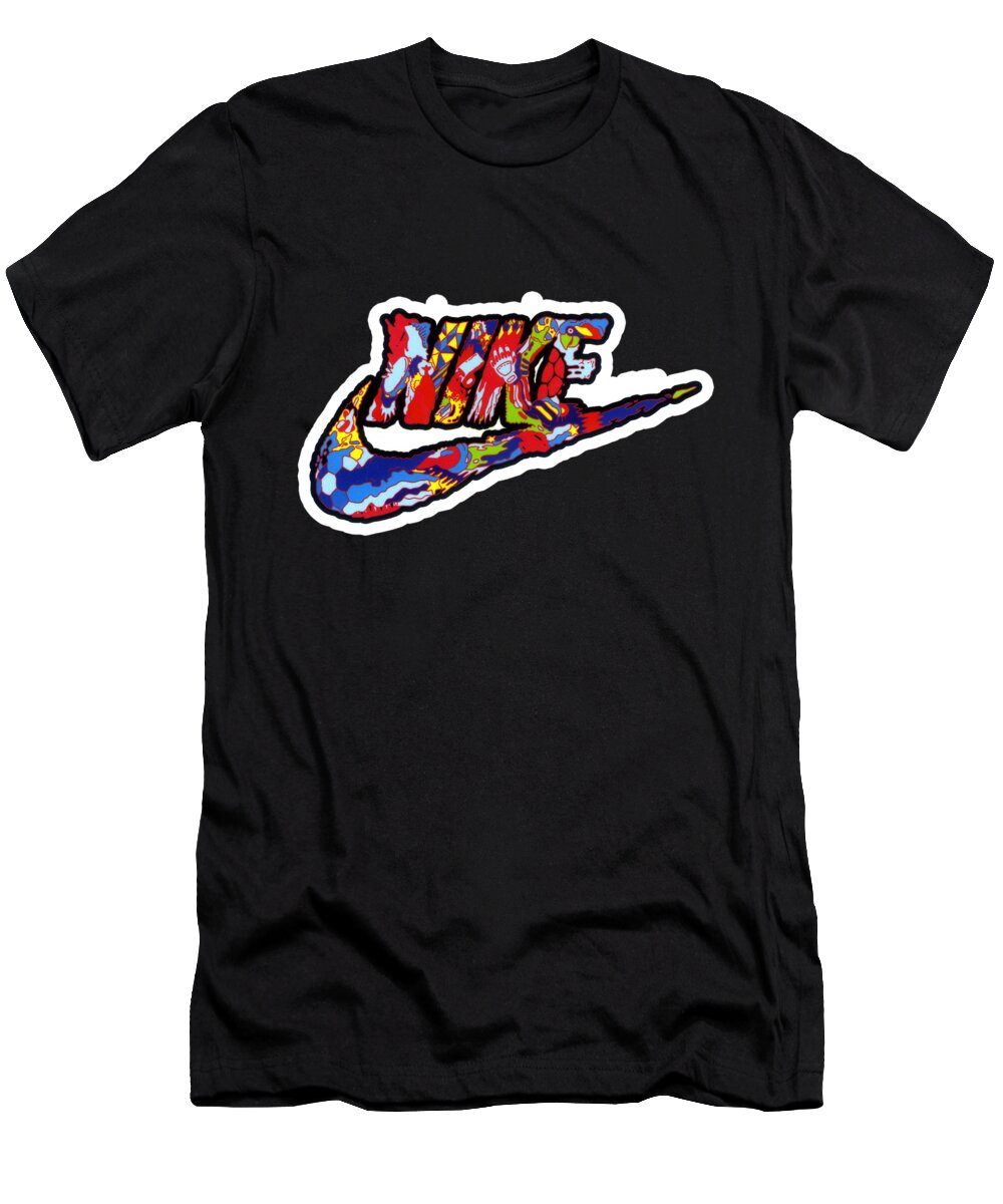 Design Nike Shoes Logo T-Shirt by Birch - Pixels