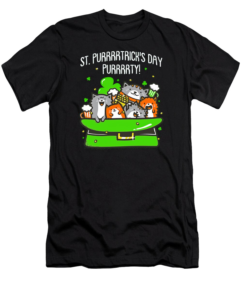 St Patricks Day T-Shirt featuring the digital art St Patrick's #1 by Luk Irudi