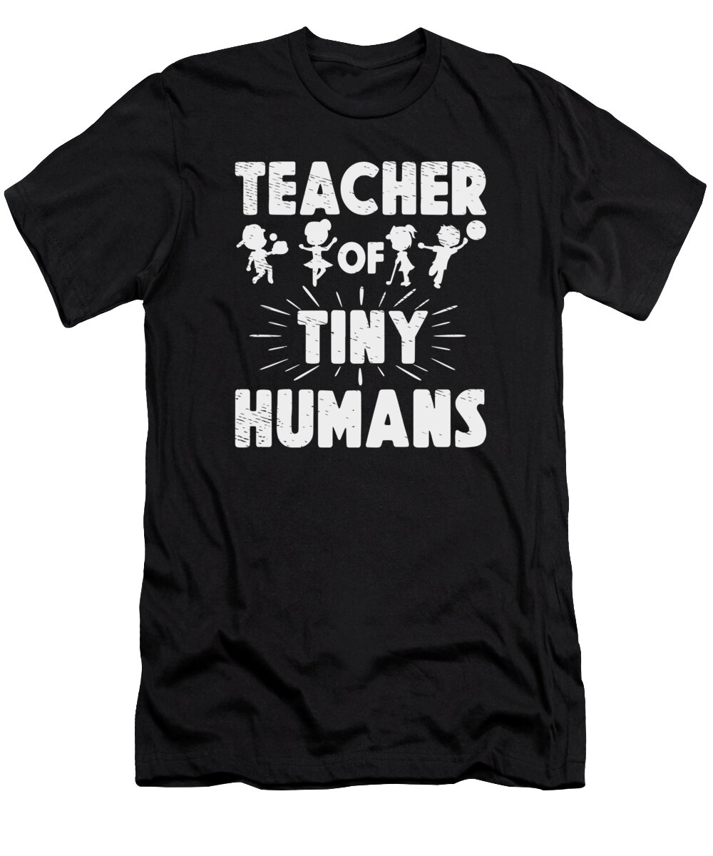 Teaching T-Shirt featuring the digital art Teaching Kindergarten Preschooler Kids Education #1 by Toms Tee Store