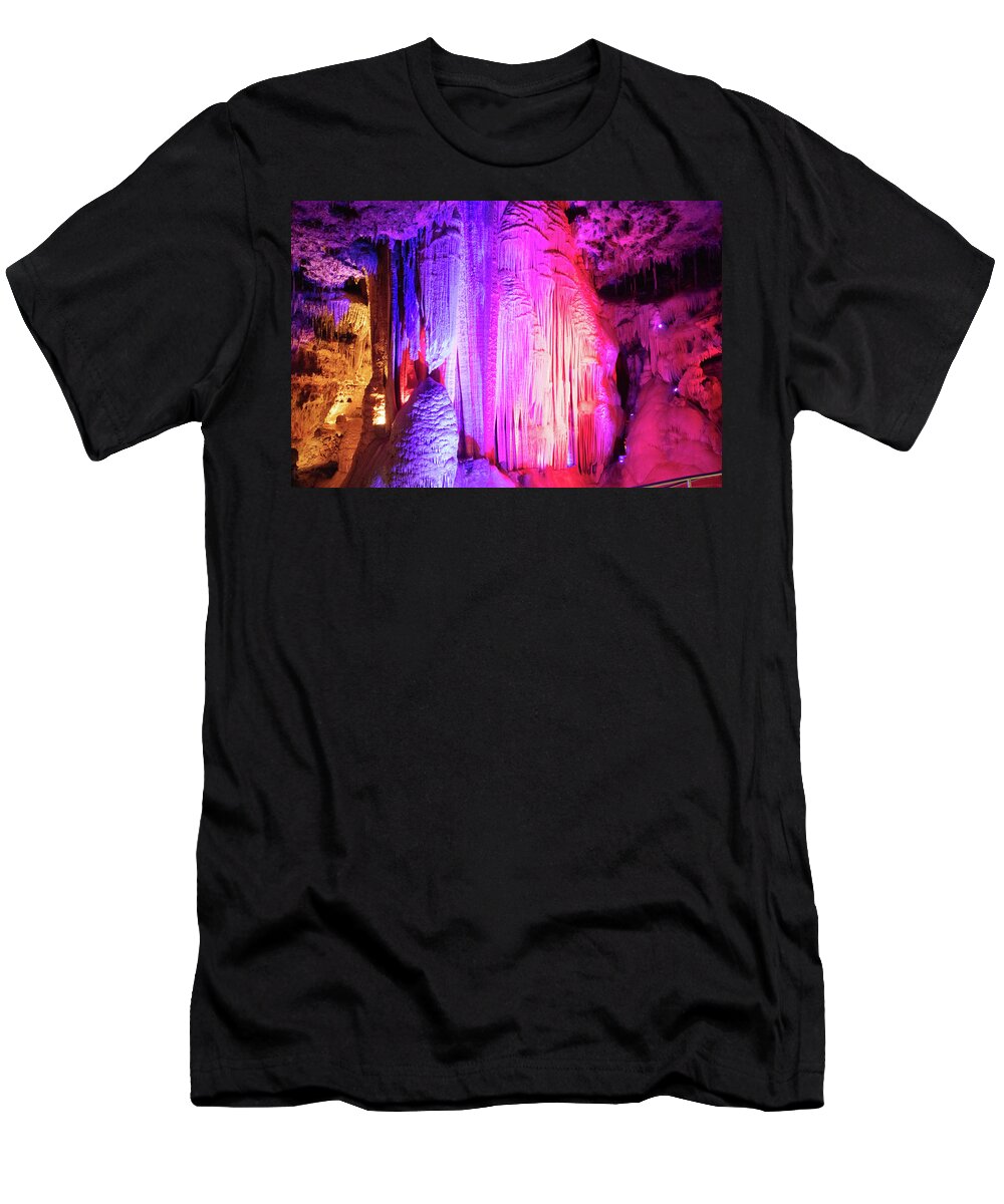 Frank James T-Shirt featuring the photograph Meramec Caverns in Missouri by Eldon McGraw