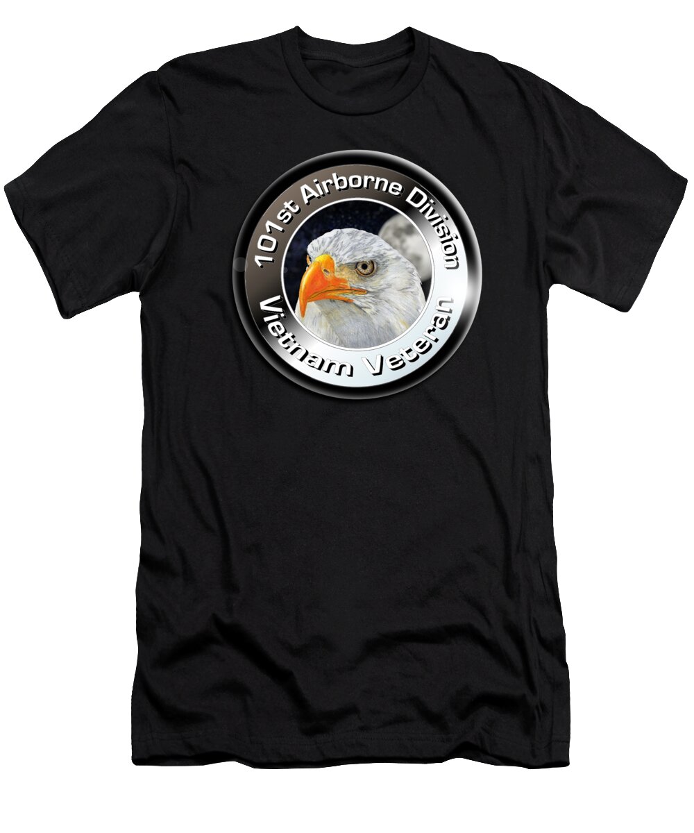 101st T-Shirt featuring the digital art 101st Vietnam by Bill Richards