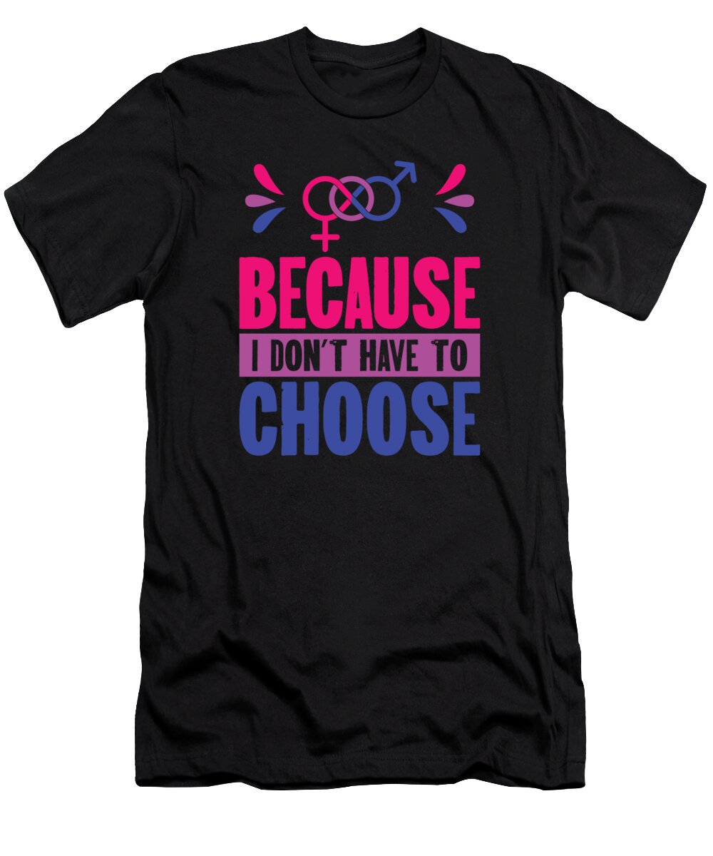 Pride T-Shirt featuring the digital art Bi Sexual Pride Bisexual Gay LGBTQ #13 by Toms Tee Store