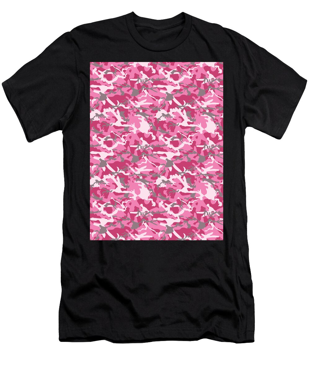 Soldier T-Shirt featuring the digital art Camouflage Pattern Camo Stealth Hide Military #13 by Mister Tee