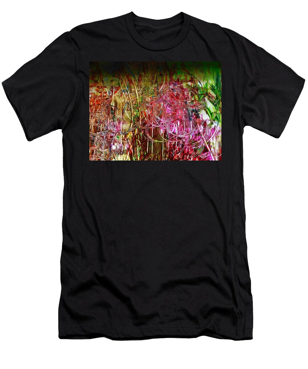Glass T-Shirt featuring the painting Glass Series #14 by Karen Lillard
