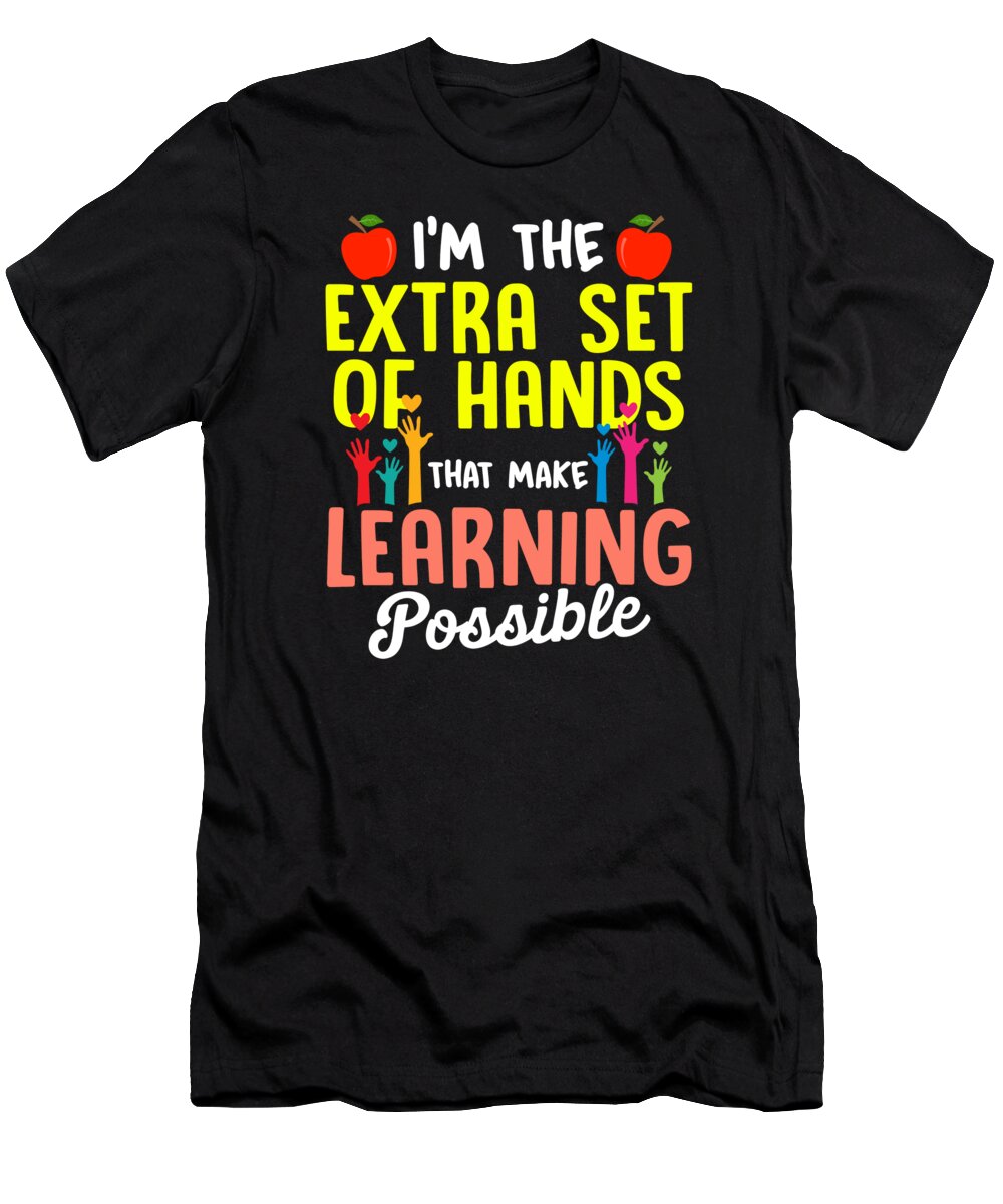 Paraprofessional T-Shirt featuring the digital art Paraprofessional Teacher Para Educator #15 by Toms Tee Store