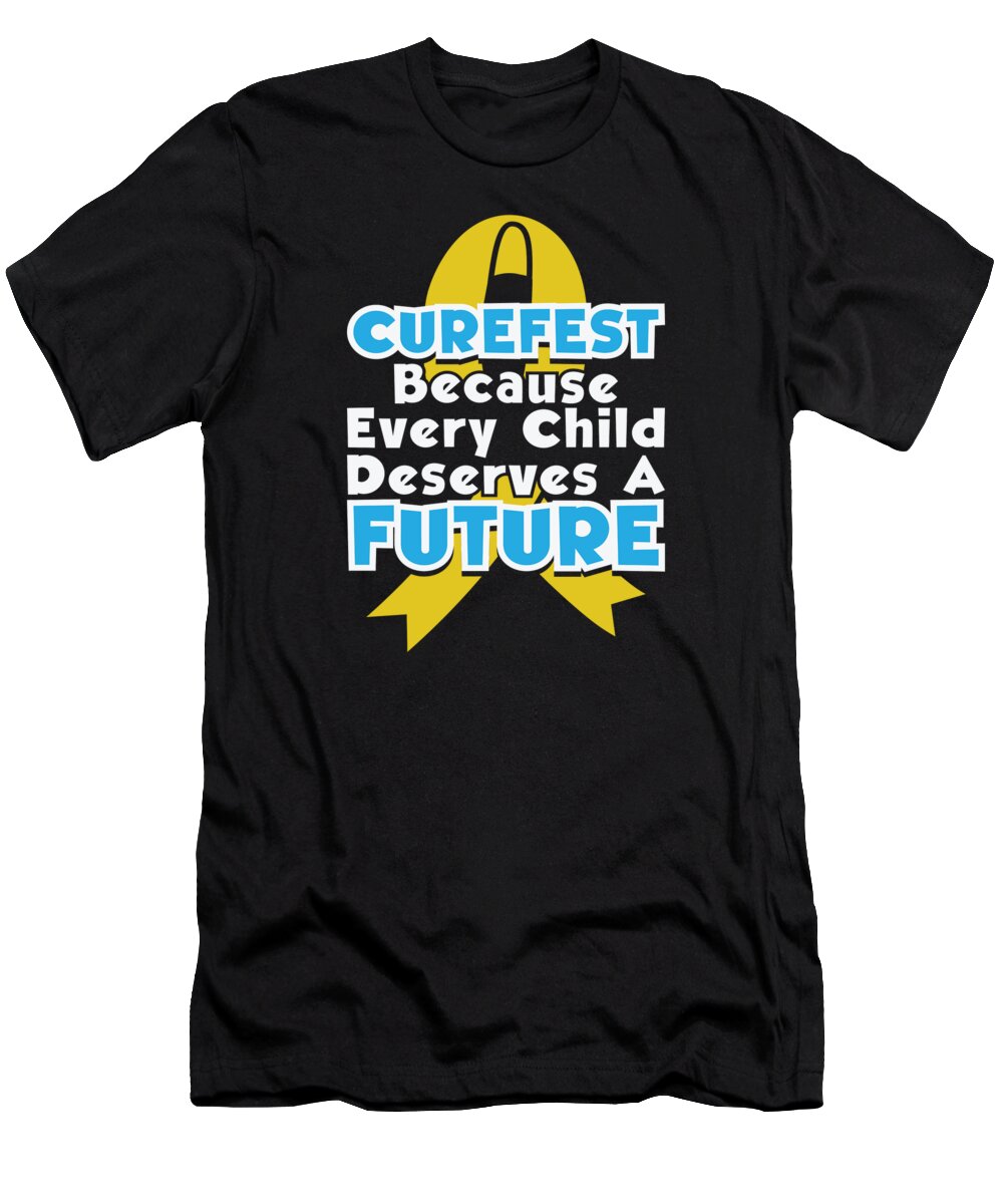 Childhood Cancer T-Shirt featuring the digital art CureFest 2023 CureFest For Childhood Cancer Wear #18 by Toms Tee Store