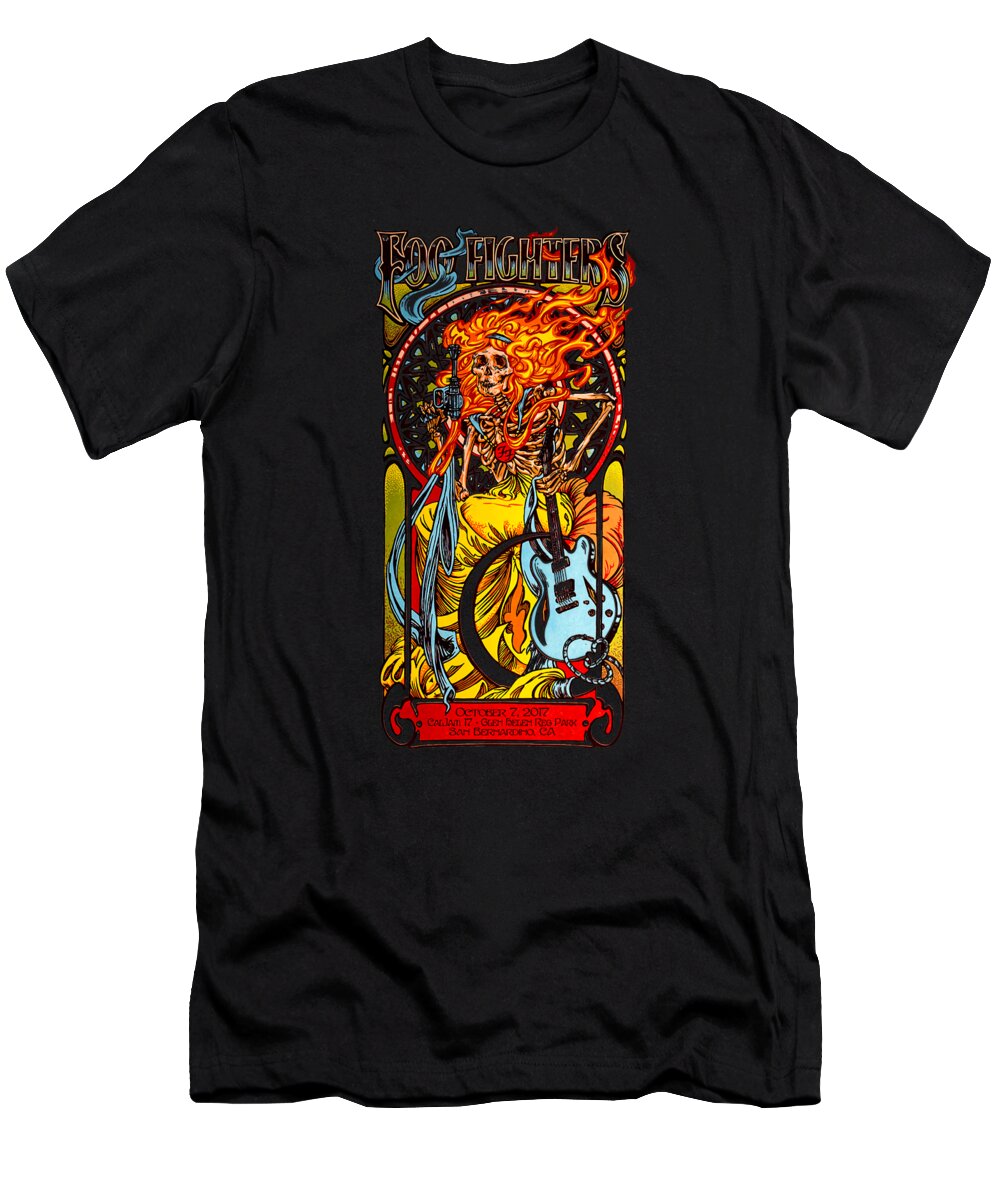 Foo Fighters T-Shirt featuring the digital art Foo fighters #18 by Buwung Peyuh
