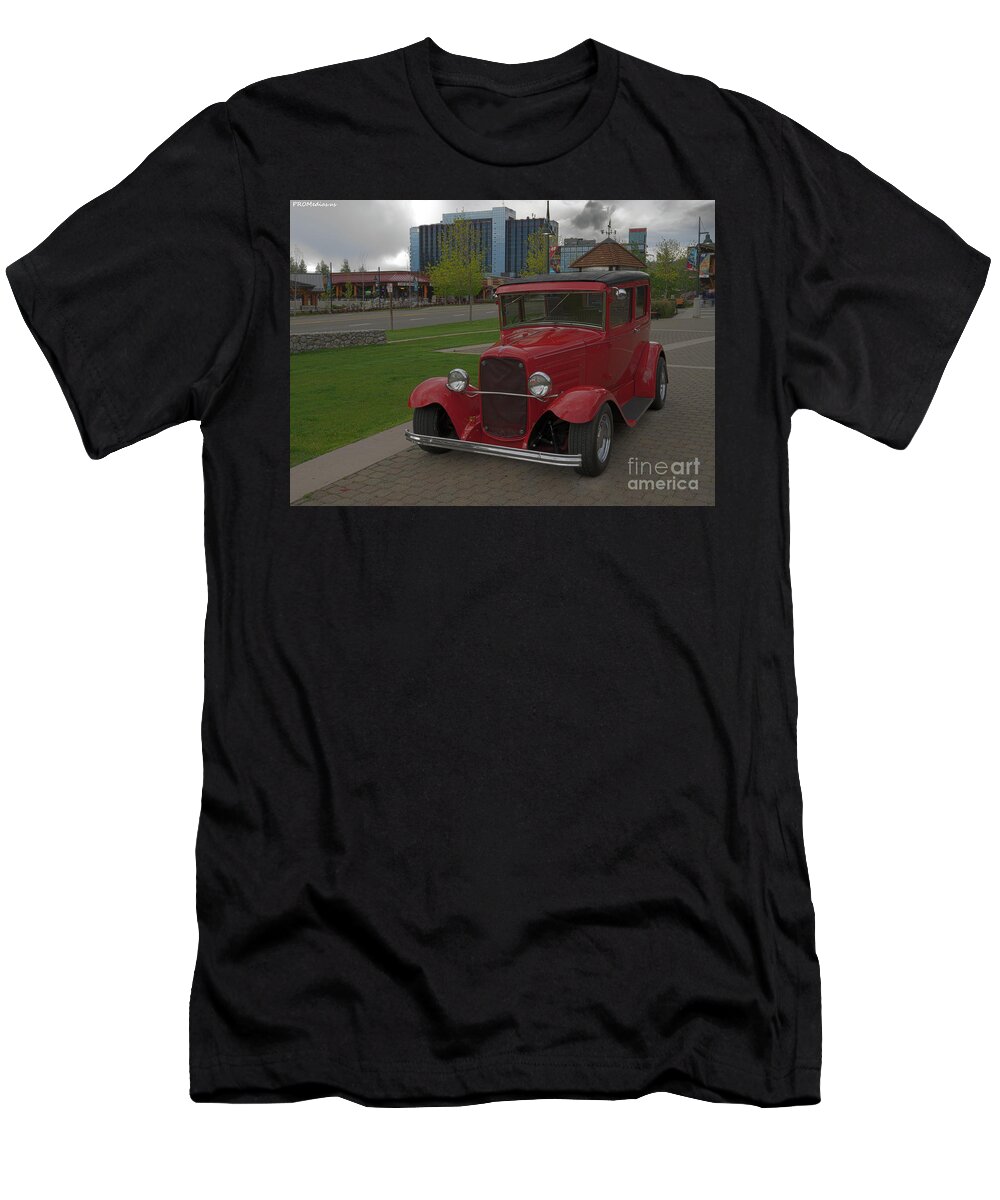 1931 Ford Model A Deluxe Tudor T-Shirt featuring the photograph 1931 Ford Model A Deluxe Tudor 2 door by PROMedias US