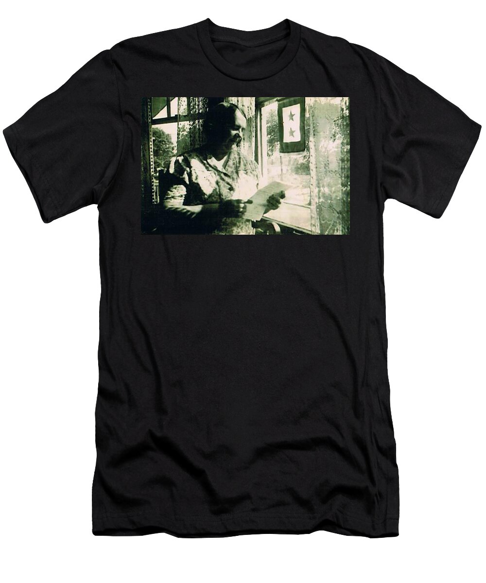 At Home T-Shirt featuring the photograph 1943 War Time by Barbara Keith