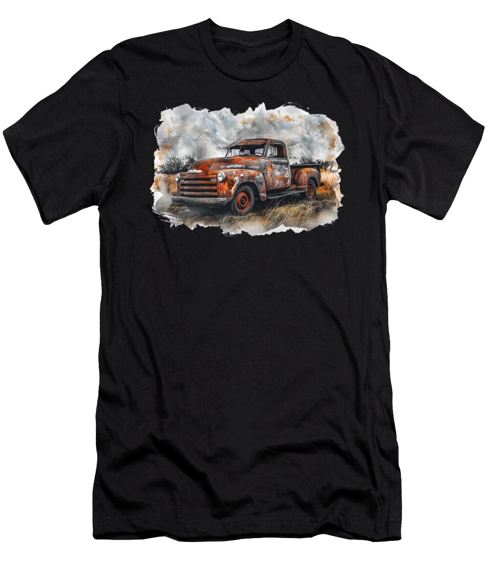 1949 Chevrolet T-Shirt featuring the digital art 1949 Chevy Pickup T-shirt by Bill Posner