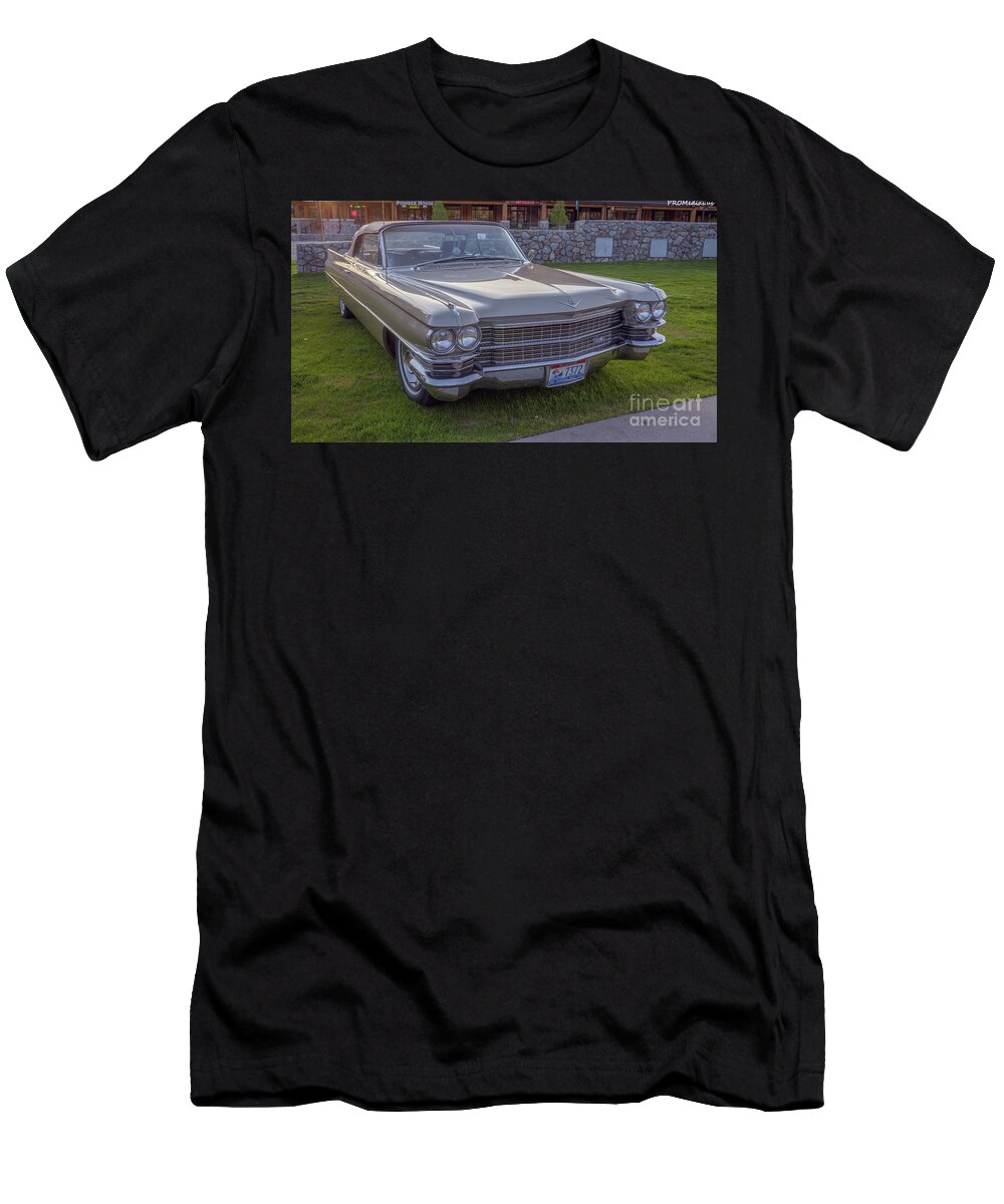 South Lake Tahoe T-Shirt featuring the photograph 1963 Cadillac convertible by PROMedias US