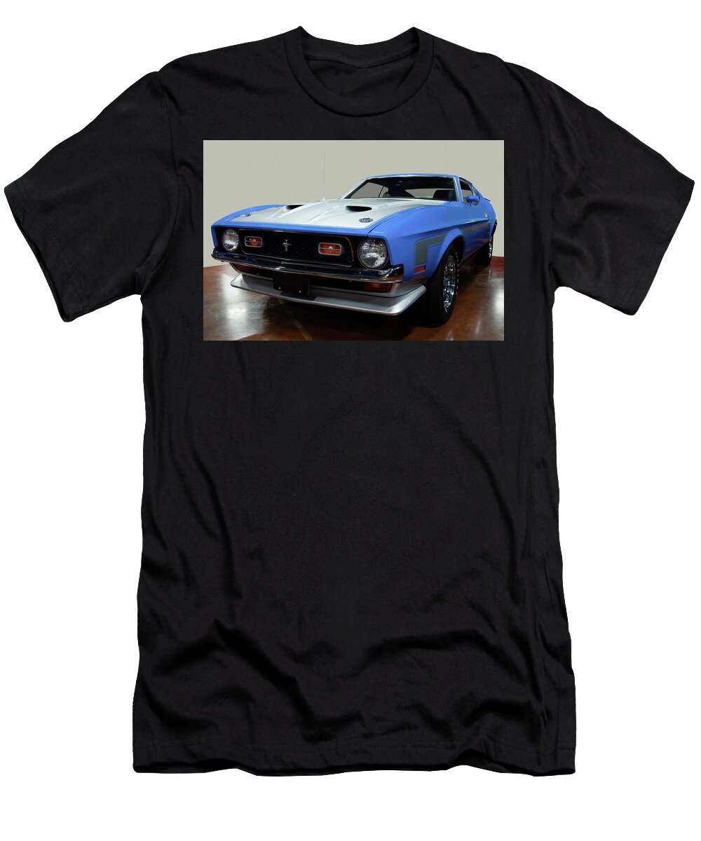 1971 Ford Mustang Fastback T-Shirt featuring the photograph 1971 Ford Mustang Fastback by Flees Photos