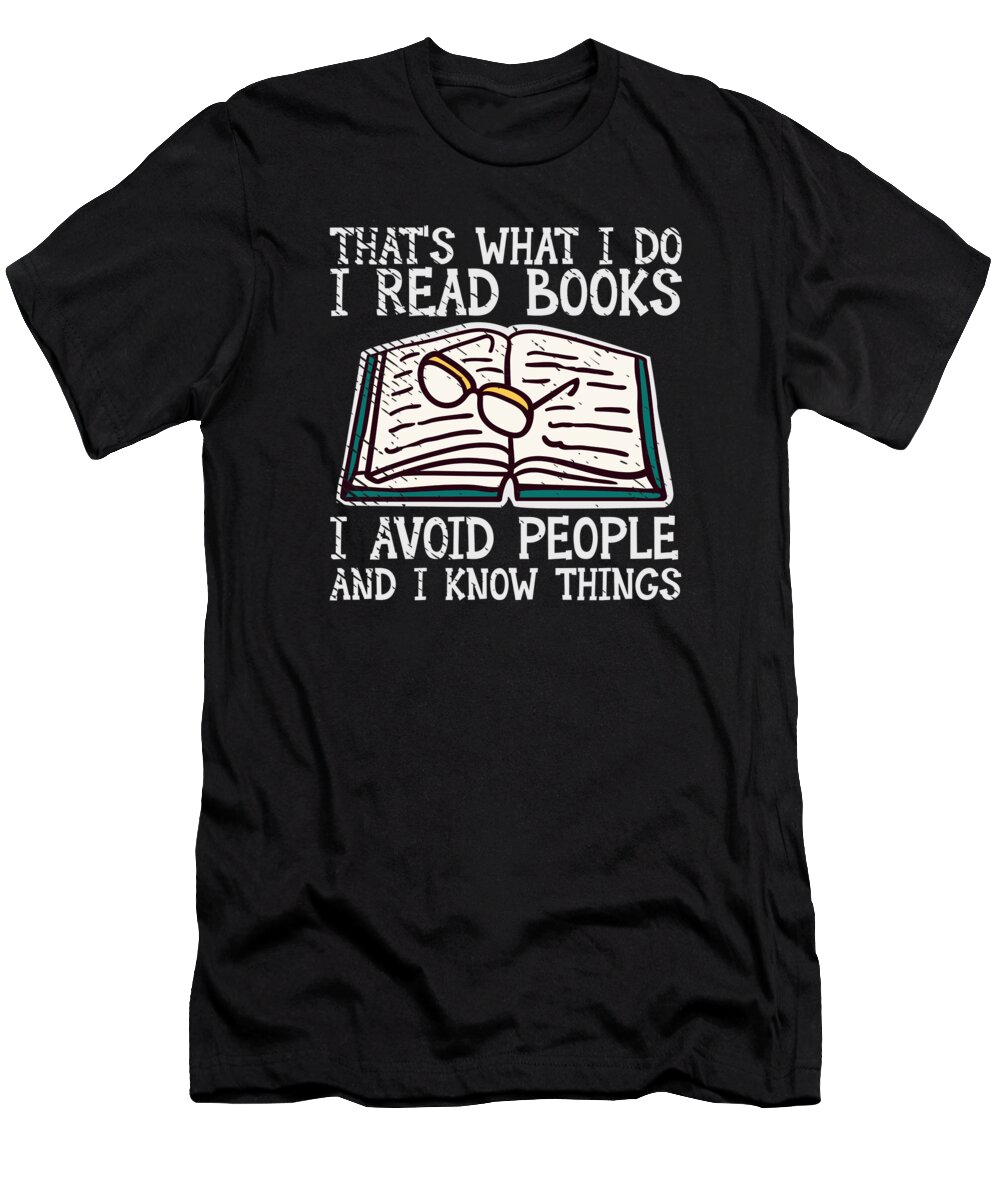 Book Lover T-Shirt featuring the digital art Book Lover Literature Book Reading Novels #2 by Toms Tee Store