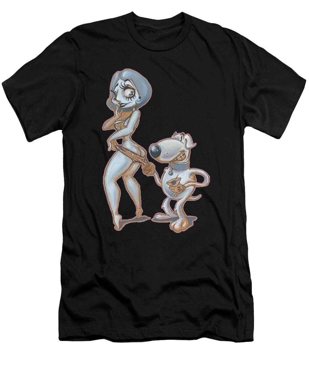 Seth T-Shirt featuring the digital art Family Guy #2 by Gila Ngay