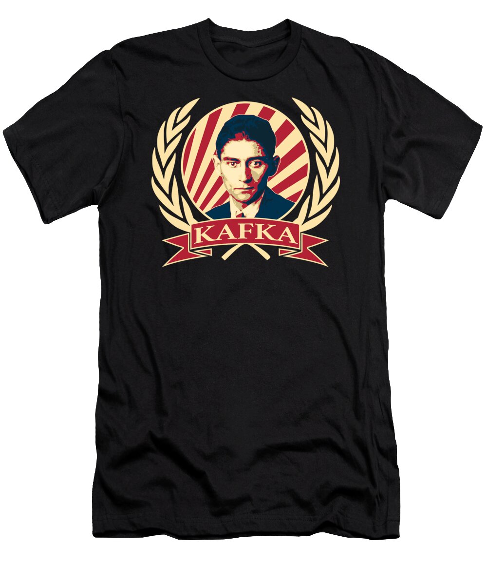 Franz T-Shirt featuring the digital art Franz Kafka by Filip Schpindel