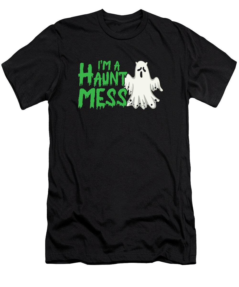 Halloween T-Shirt featuring the digital art Halloween Paranormal Ghost Hunters Horror Fans #2 by Toms Tee Store