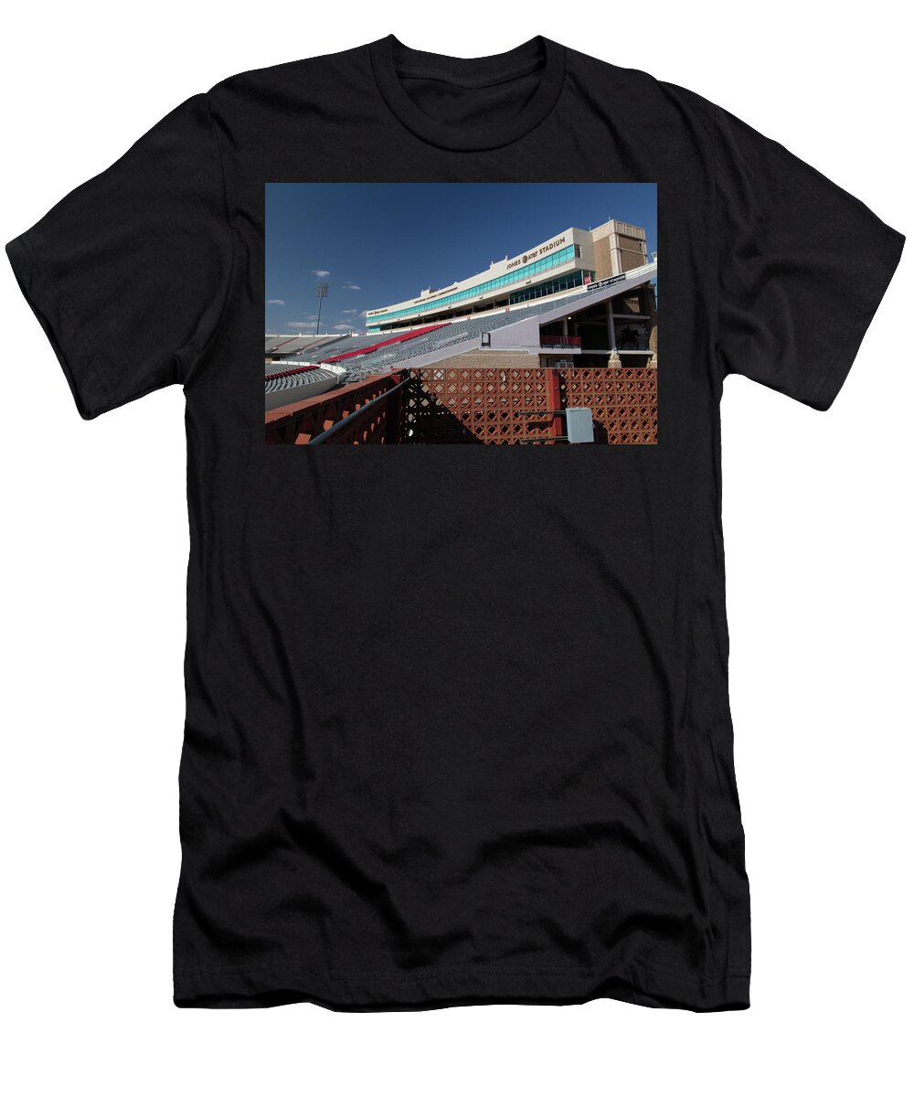 Lubbock Texas T-Shirt featuring the photograph Jones ATT Stadium at Texas Tech University #2 by Eldon McGraw