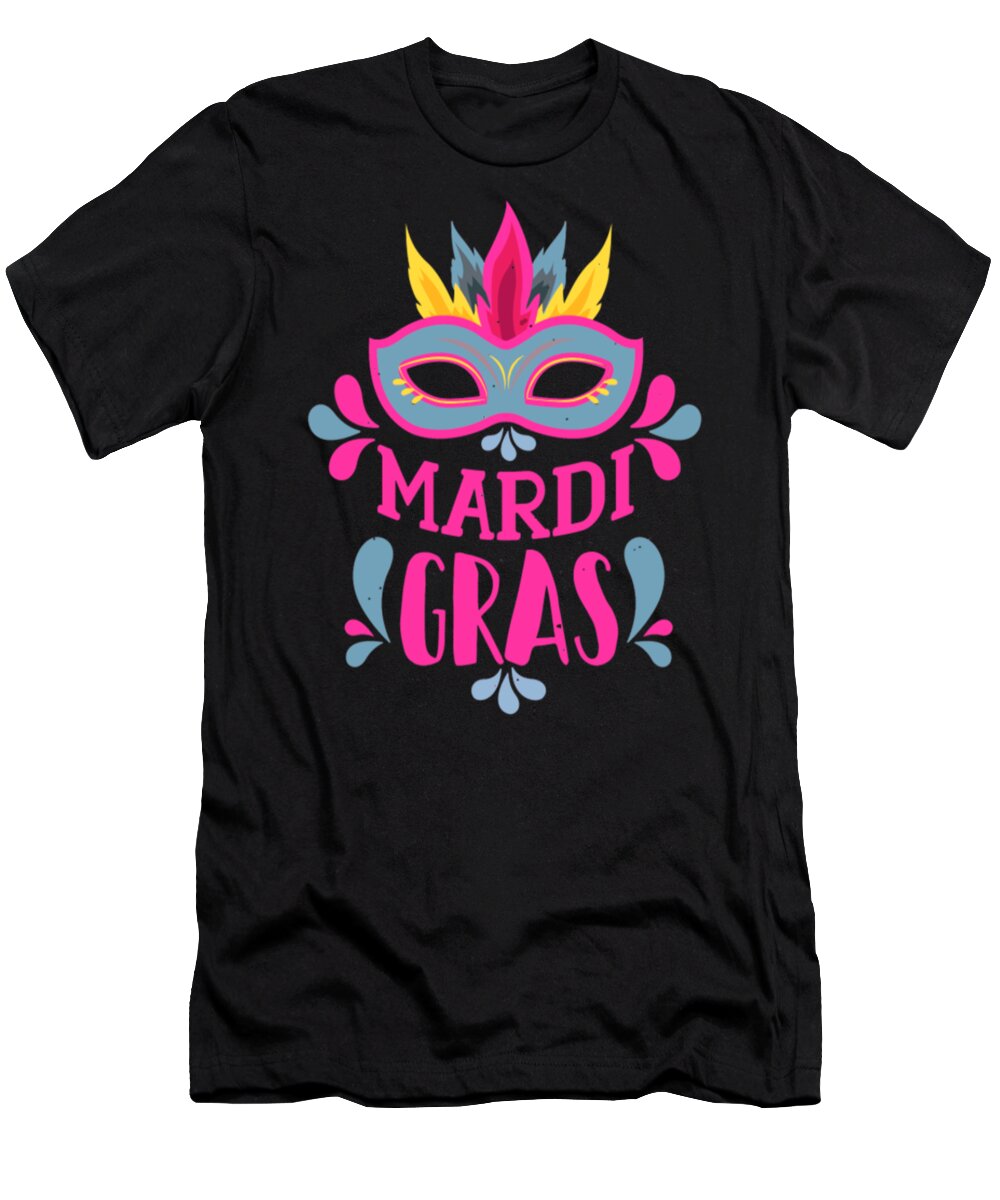 Mardi Gras T-Shirt featuring the digital art Mardi Gras #2 by Tinh Tran Le Thanh