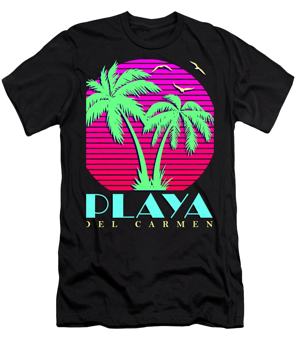 Classic T-Shirt featuring the digital art Playa Del Carmen by Filip Schpindel