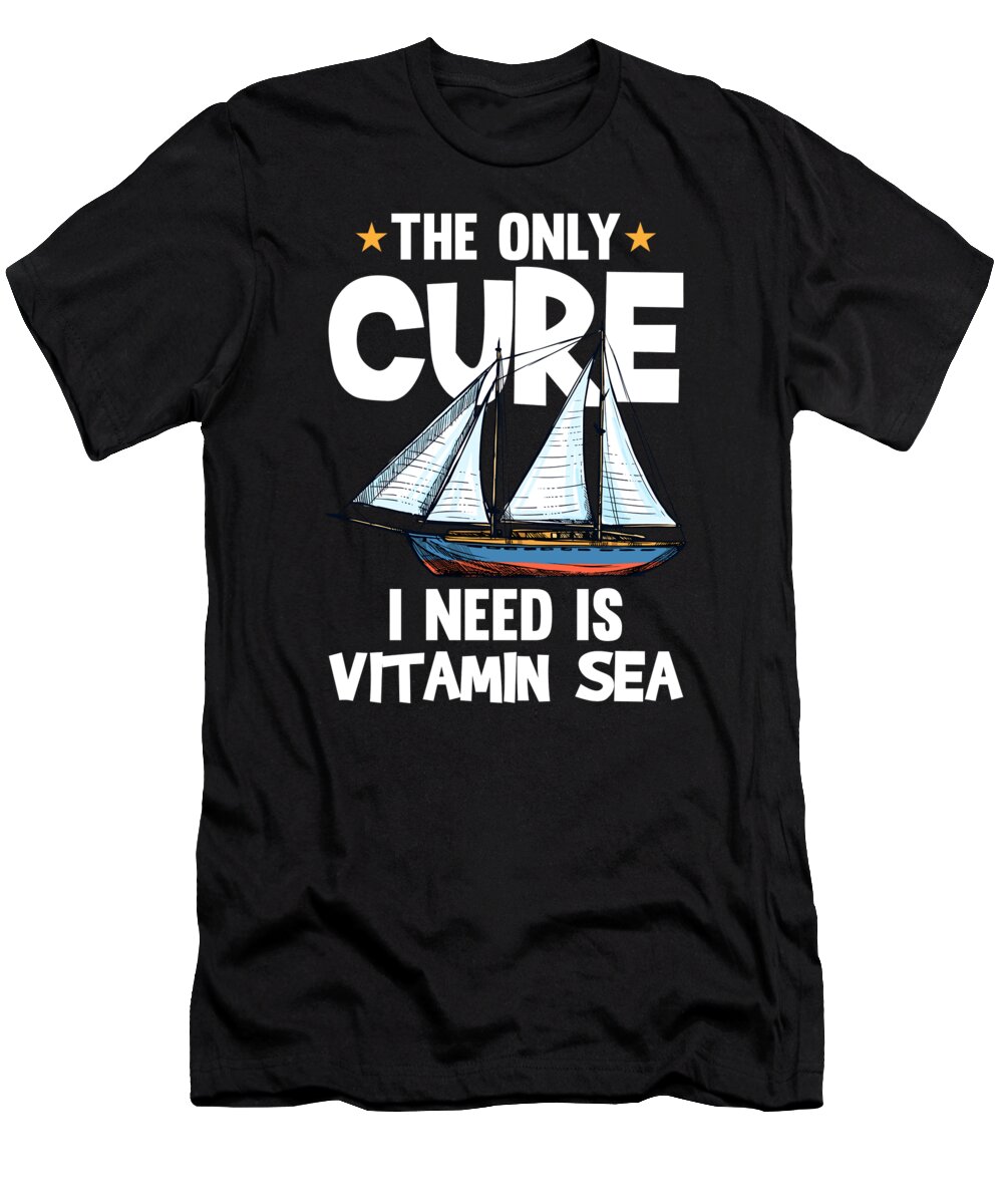 Funny Sailing Boat Or Sailor Motive #23 T-Shirt by Tom Publishing