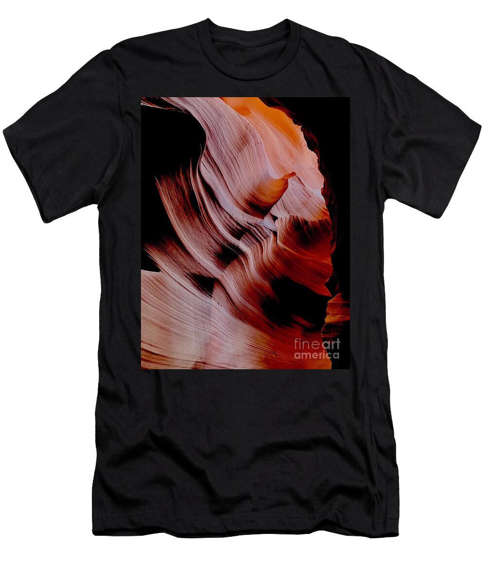 Antelope Slot Canyon T-Shirt featuring the digital art Antelope Slot Canyon #3 by Tammy Keyes