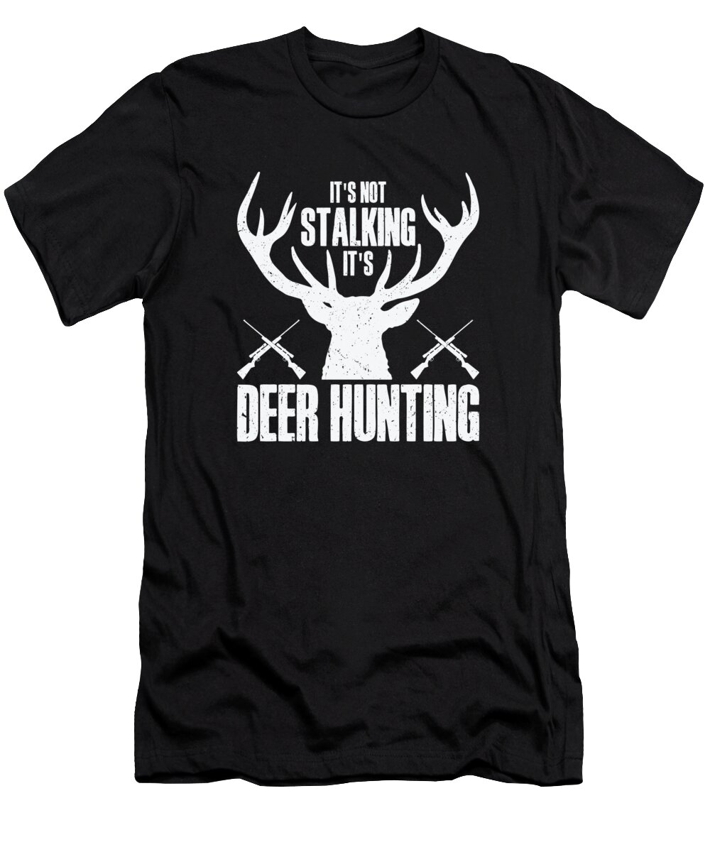 Hunting T-Shirt featuring the digital art Deer Hunting Bow Hunter #3 by Toms Tee Store