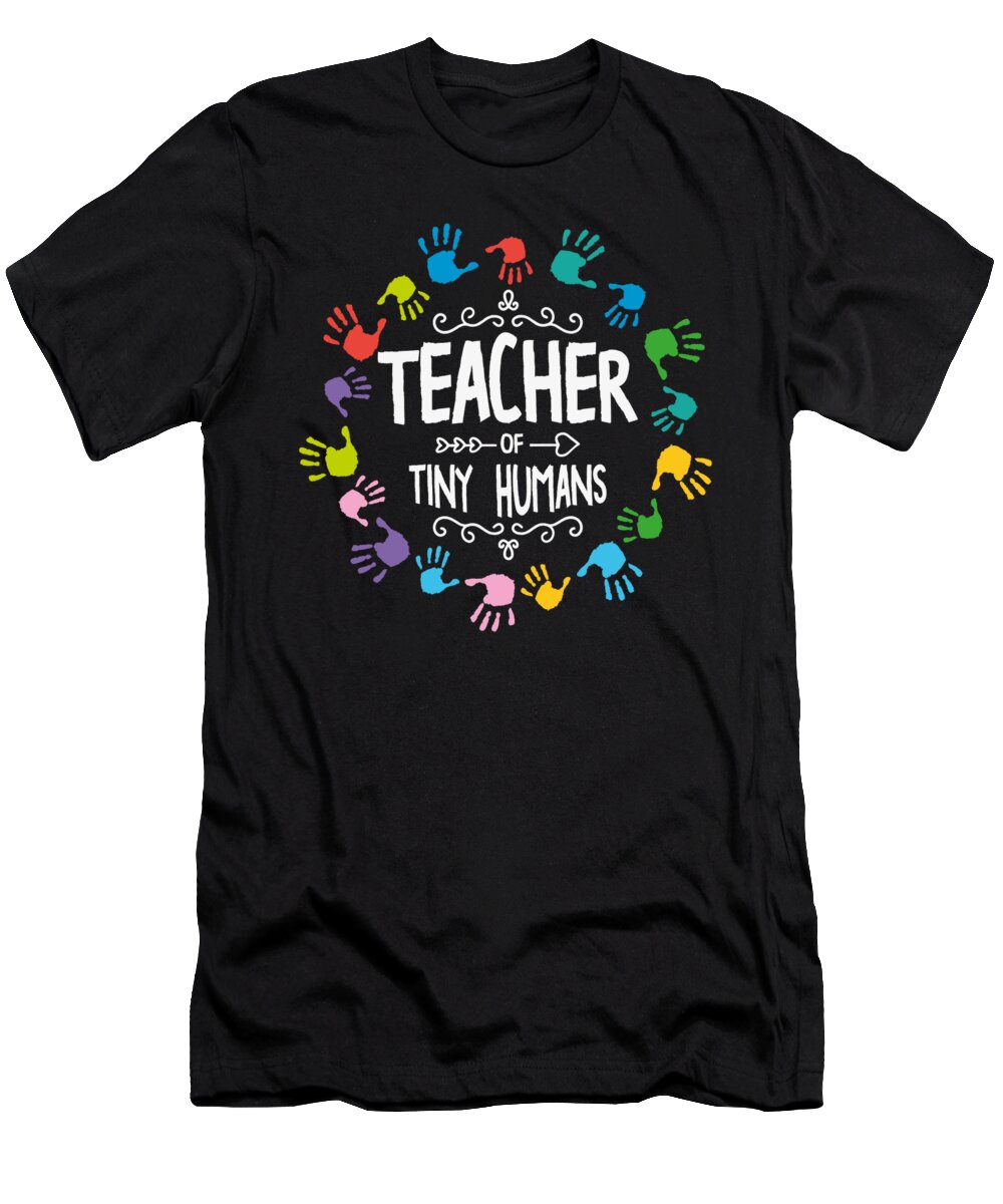 Preschool Teacher T-Shirt featuring the digital art Educators educators pedagogy social workers #3 by Toms Tee Store