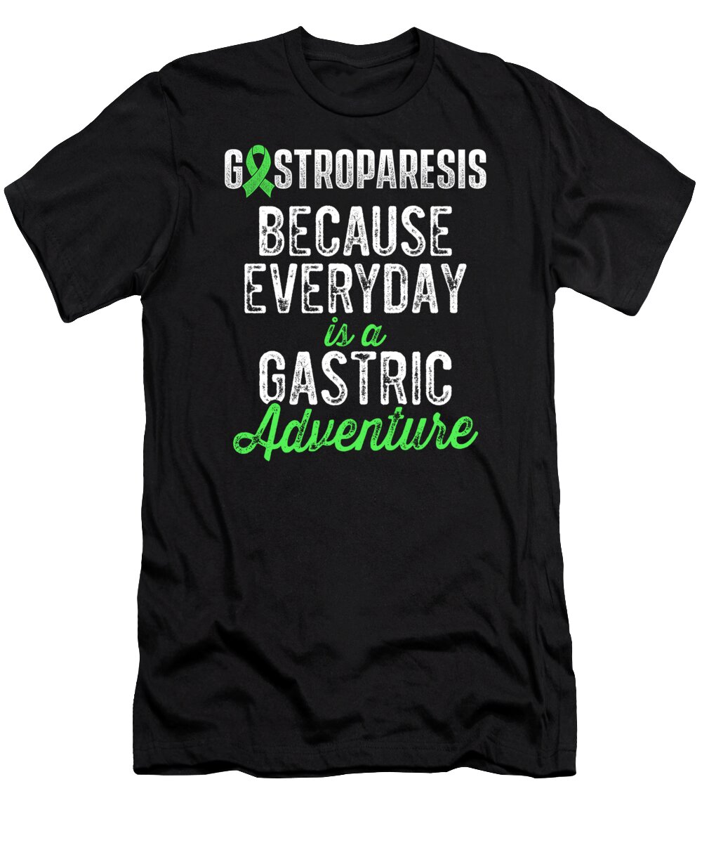 Gastroparesis T-Shirt featuring the digital art Gastroparesis Awareness Warrior Survivor #3 by Toms Tee Store