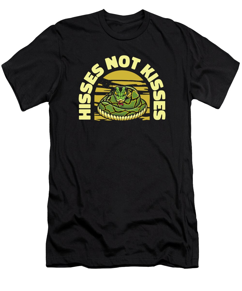 Herpetology T-Shirt featuring the digital art Herpetology Snake Reptile Wildlife Snake Lover #3 by Toms Tee Store