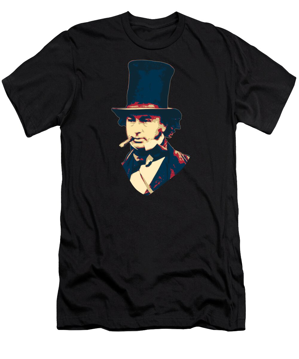 Isambard T-Shirt featuring the digital art Isambard Kingdom Brunel by Filip Schpindel